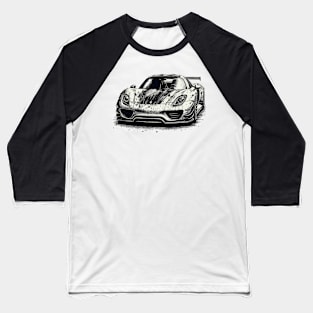 Porsche 918 Spyder Baseball T-Shirt